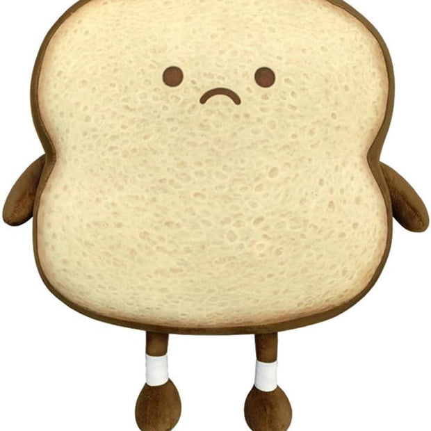 Toast Bread Pillow Funny Food Plush Toy Pillows Small Cute Stuffed Plush (Toast, Brown)