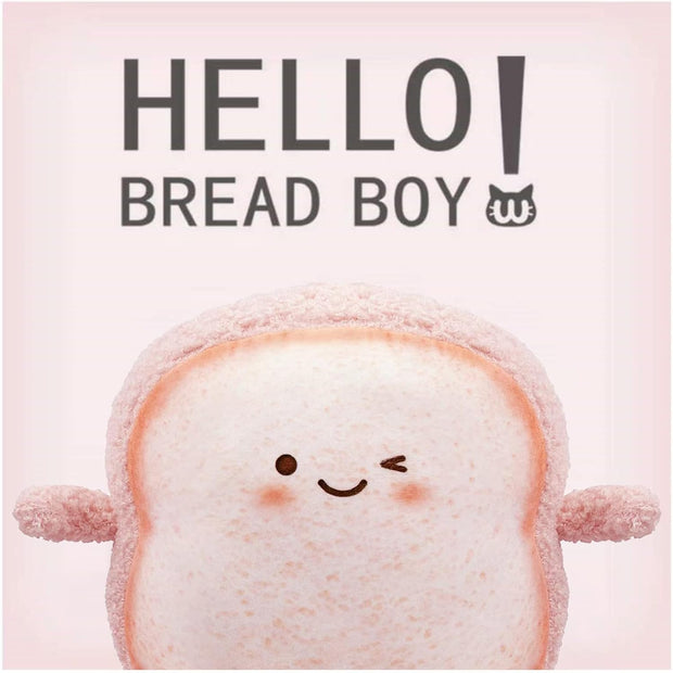 Toast Bread Pillow Funny Food Plush Toy Pillows Small Cute Stuffed Plush Sofa Pillow (Toast ​​Bread, Pink)