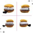 S'Mores Plushie - I Love You S'More Cute Smores Plush, Gift for Chocolate Lovers, Food Plush Toy for Gifting