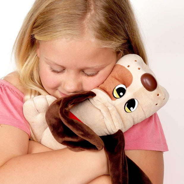 POUND PUPPIES  Classic Stuffed Animal Plush Toy - Great Gift for Girls & Boys - 17" - Beige with Brown Spots