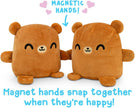 - Plushmates - Magnetic Reversible Plushies That Hold Hands When Happy - Brown Bear - Huggable and Soft Sensory Fidget Toy Stuffed Animals That Show Your Mood - Gift for Kids and Adults!
