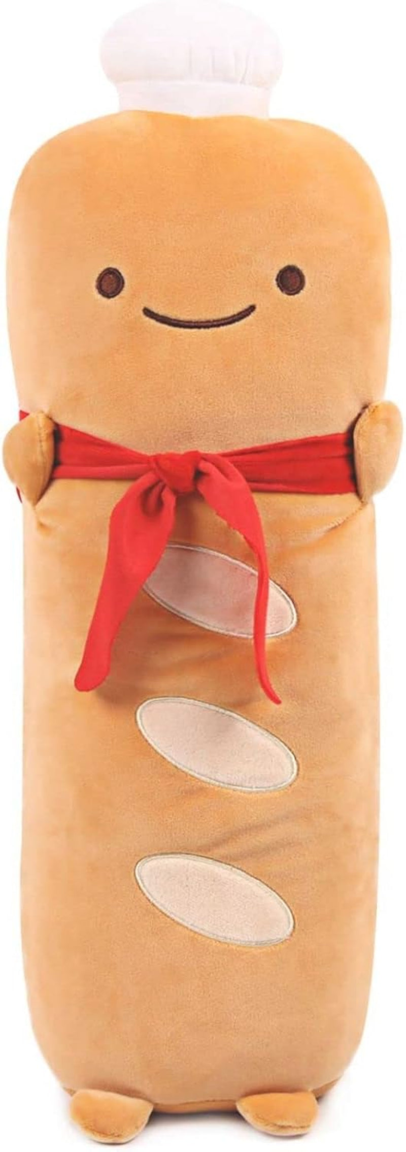 Toast Bread Pillow Funny Food Plush Toy Pillows Small Cute Stuffed Plush Toast Sofa Pillow (French Baguette, Brown)