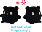 - Plushmates - Magnetic Reversible Plushies That Hold Hands When Happy - Black Bear - Huggable and Soft Sensory Fidget Toy Stuffed Animals That Show Your Mood - Gift for Kids and Adults!