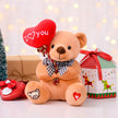 Teddy Bear Plush with “I You” Heart Balloon – Cute 7-Inch Stuffed Animal Gift for Mom, Girlfriend, Wife, Valentine’S Day, Birthday & Anniversary